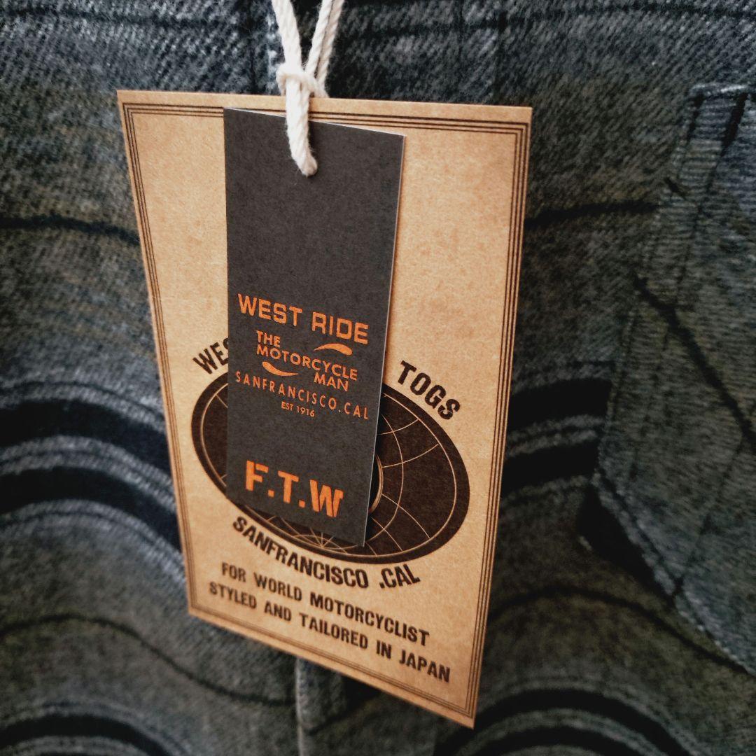 新品 日本製 WEST RIDE ウエストライド ネルシャツ