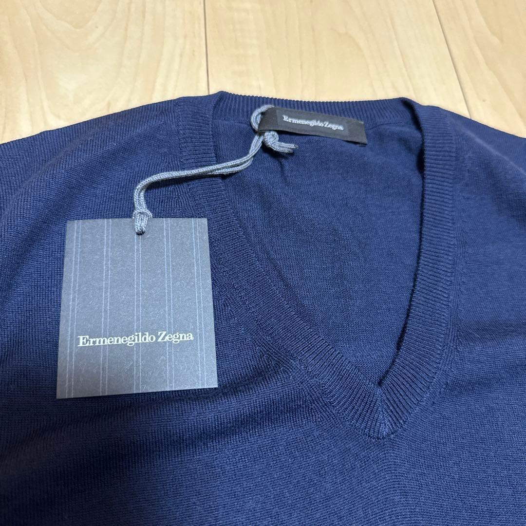 Ermenegildo Zegna ネイビーニットベスト 46サイズ　新品未使用
