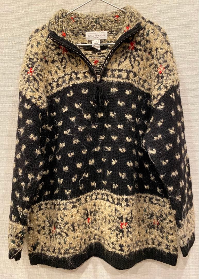 80’s〜90’s モヘア ハーフジップニット