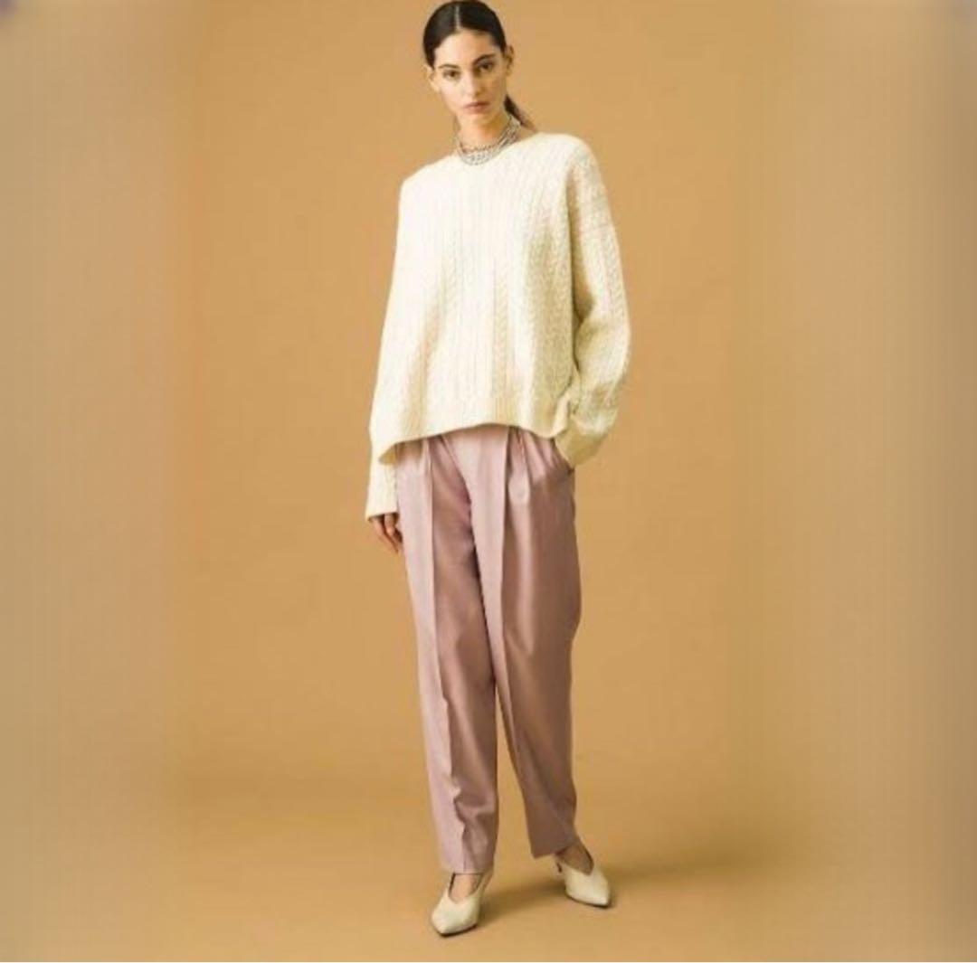 美品　エブール ebure ウール カシミヤ ニット