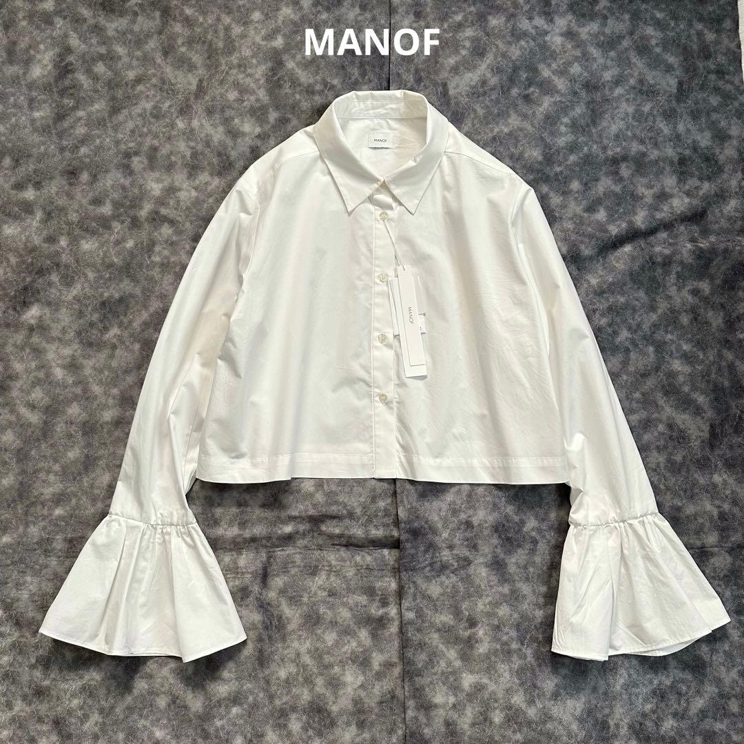 【新品未使用】MANOF 完売品　FRILL CUFF SHIRT　ホワイト