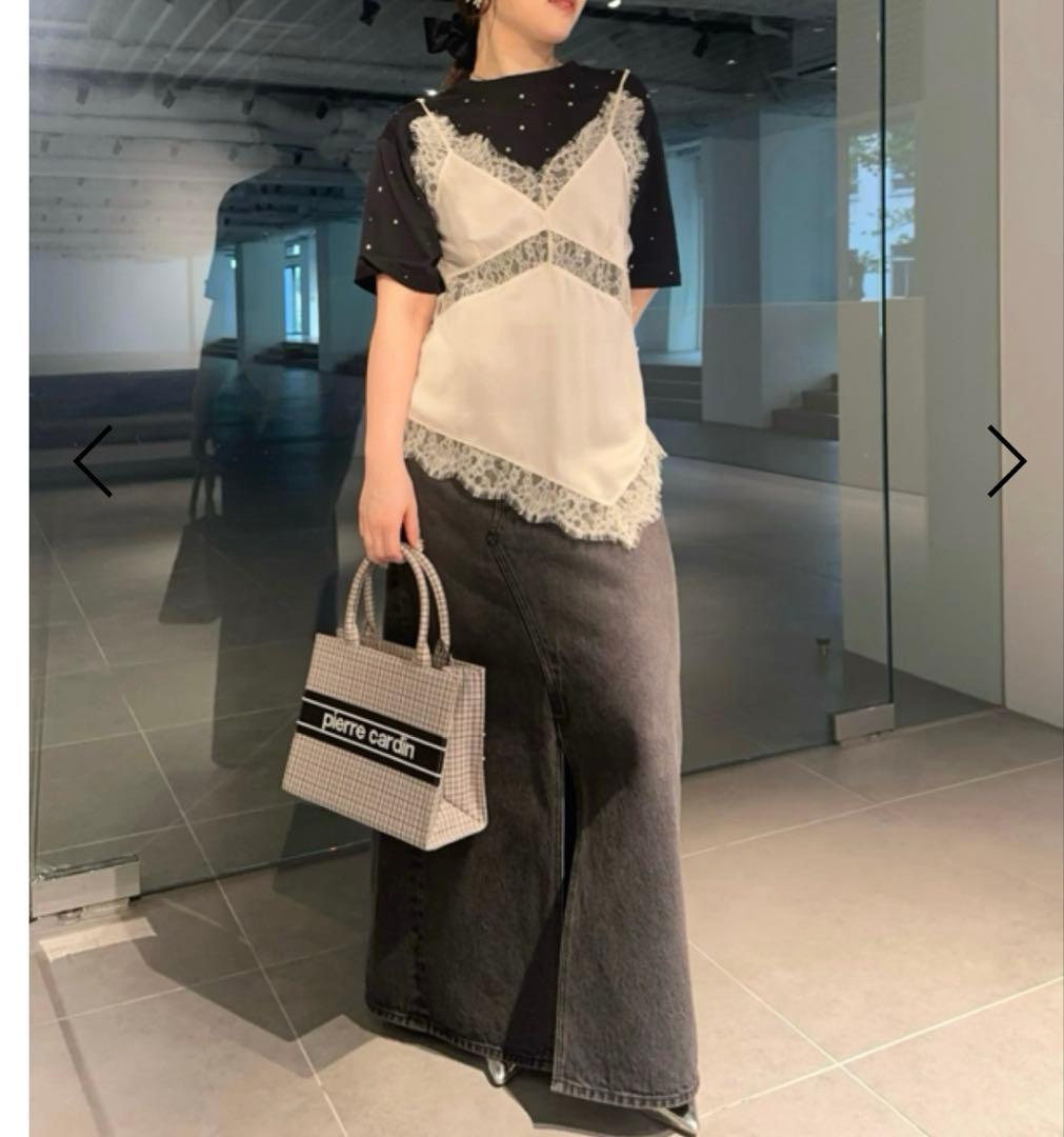 FRAY I.D フレイアイディー　サンドウィッシュシルクキャミ