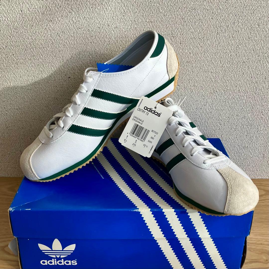 【新品未使用】adidas COUNTRY 73 ホワイト×グリーン 27.5