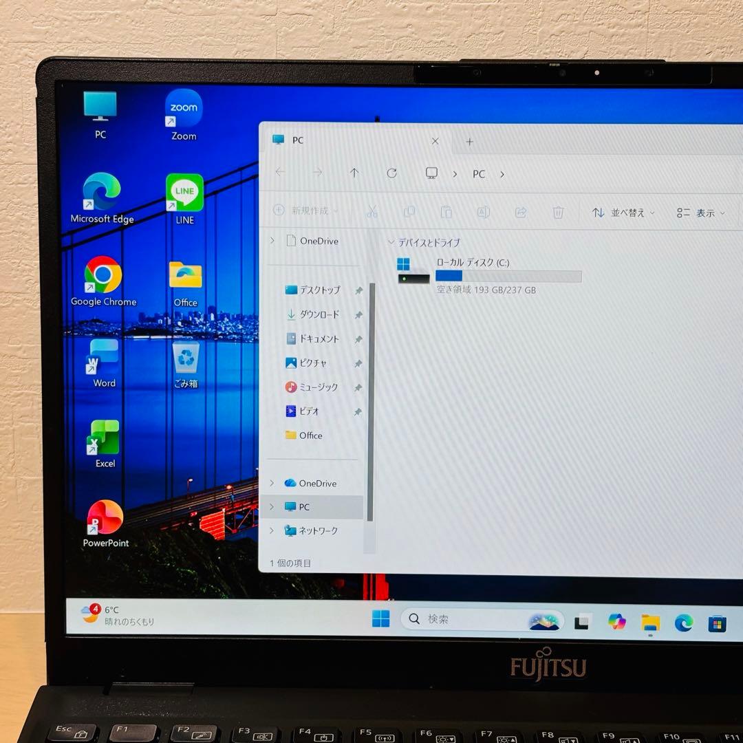 富士通 2021年 第11世代 i5 SSD 256GB オフィス付き F32