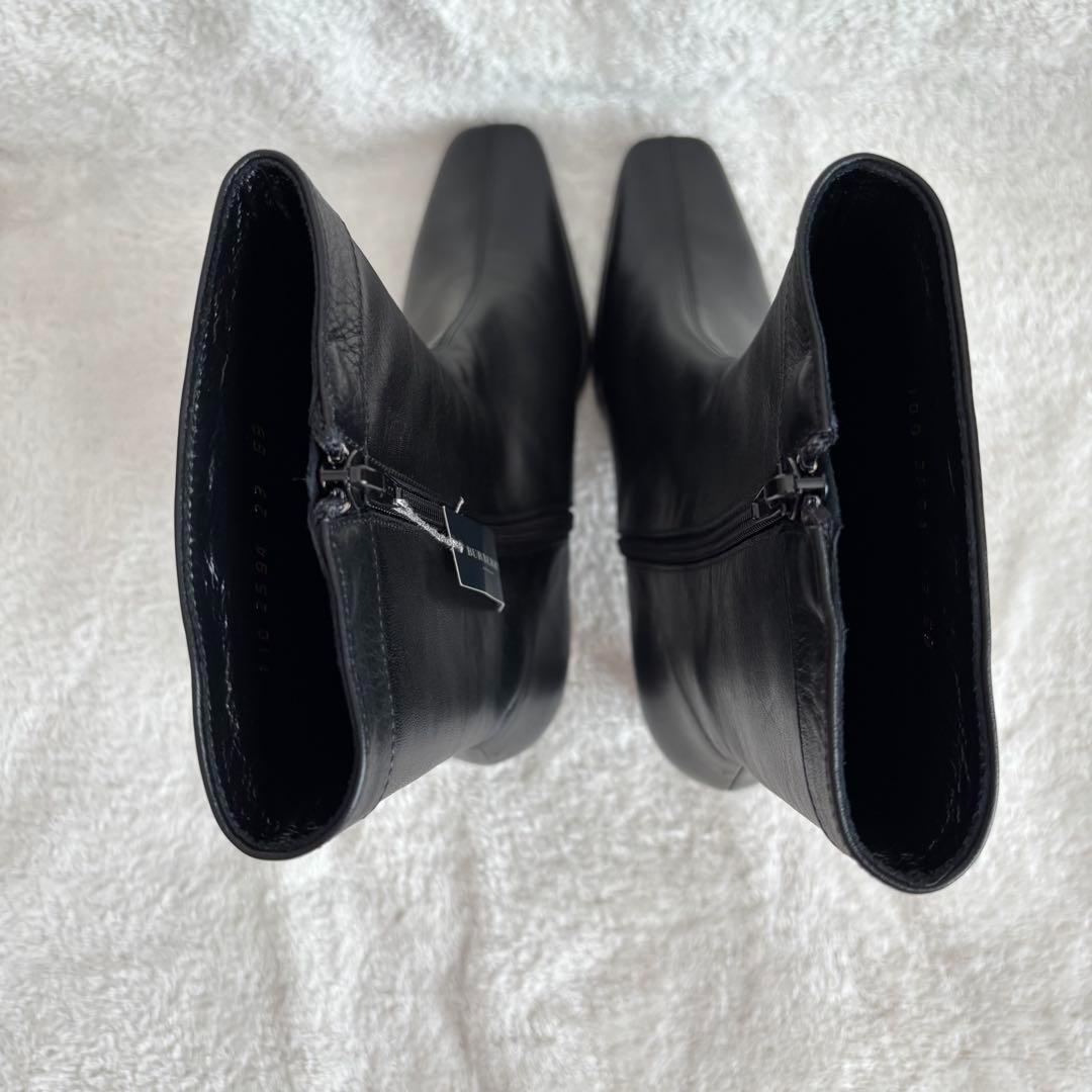 ✨️極美品✨️ BURBERRY バーバリー ショートブーツ レザー 23cm