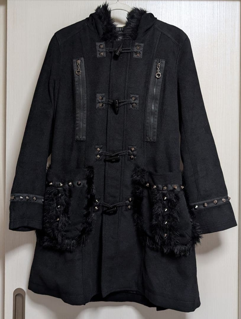 ALGONQUINS　ファー付き黒ダッフルコート