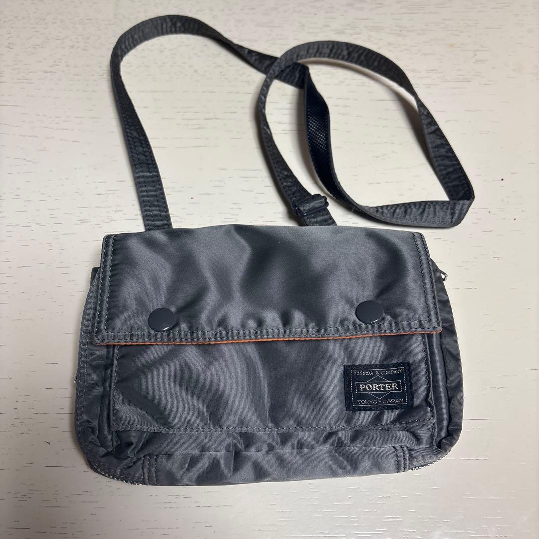 PORTER グレー ショルダーバッグ