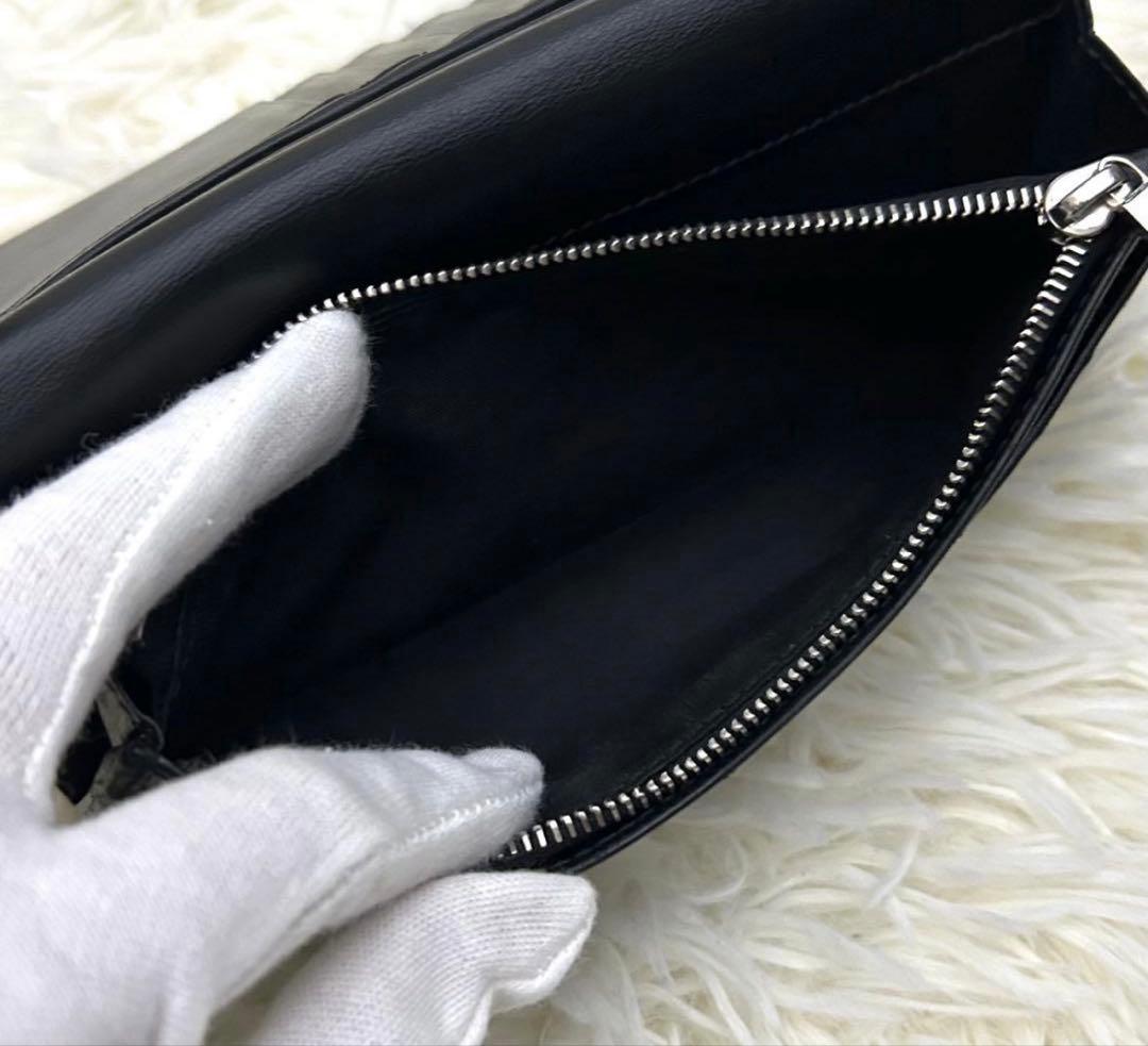 ChristianDior クリスチャンディオール レザー 長財布 ブラック