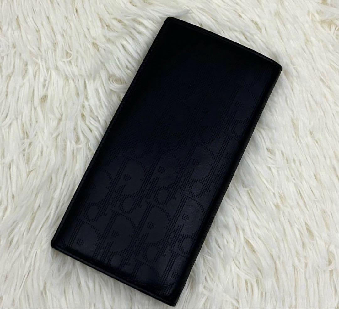 ChristianDior クリスチャンディオール レザー 長財布 ブラック