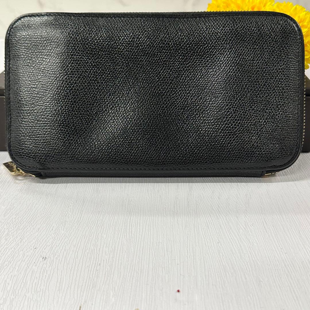 新品同様‼️ ヴァレクストラ　財布　長財布　ジッピーパース　ラウンドファスナー