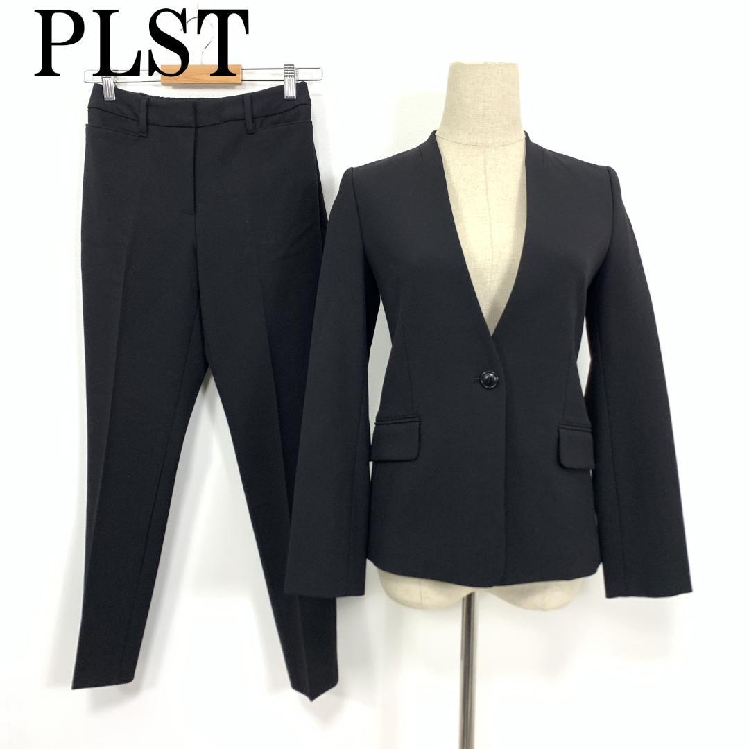LA5049 PLST プラステ パンツスーツ セットアップ ブラック XS