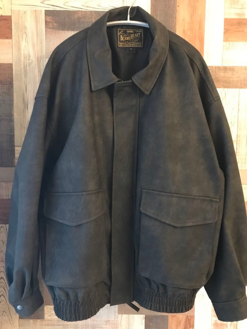【未使用】BEAMS HEART（ビームスハート）レザー ブルゾン