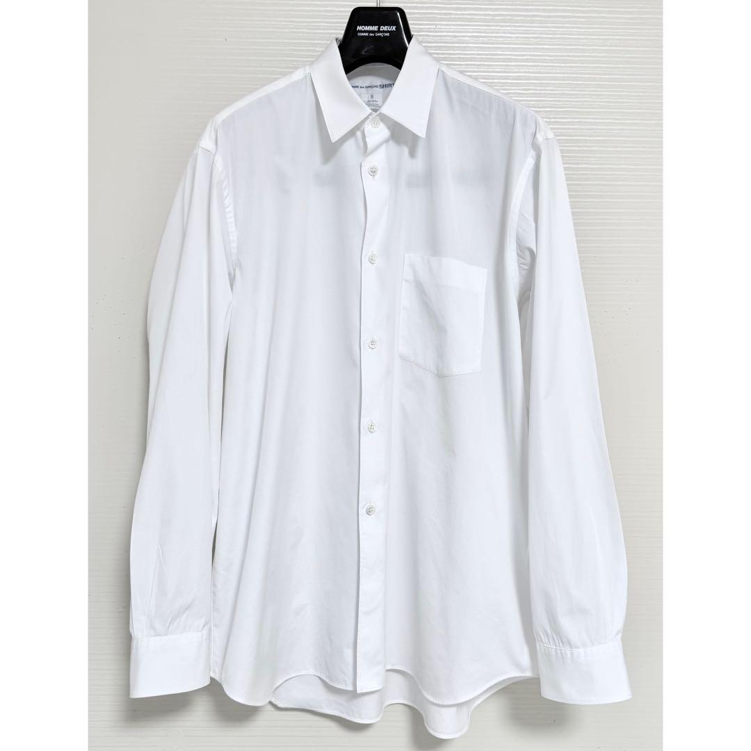 《美品》 コムデギャルソン シャツ ワイドクラシック 長袖 ホワイト M