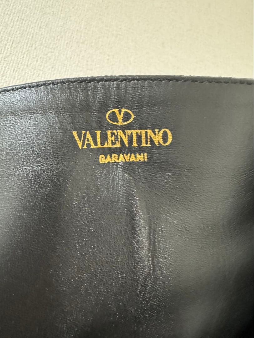 valentinoプラットフォーム　37厚底ロングブーツ Vロゴ　ヴァレンティノ