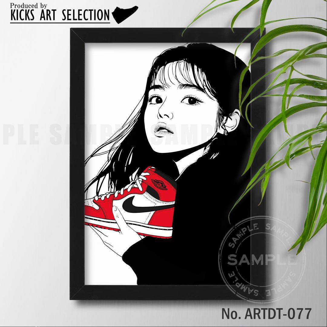 エアジョーダン1 シカゴ kyneバックサイドワークス/スニーカーアートポスター