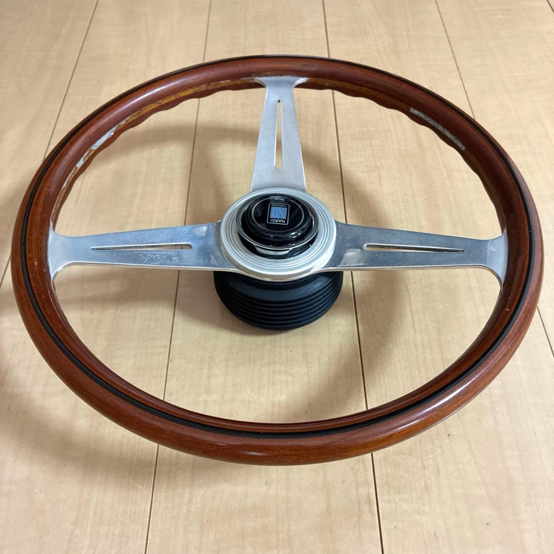 【ビンテージ】ナルディ クラシック　ウッド　ステアリング　36.5cm
