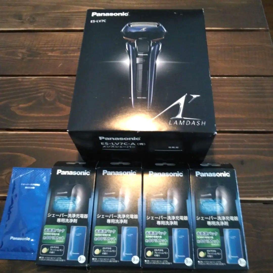 Panasonic ES-LV7C-A メンズシェーバー 5枚刃 洗浄機付き