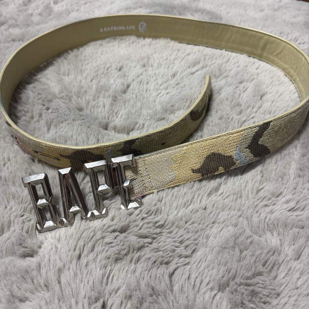 A BATHING APE カモフラージュ ベルト