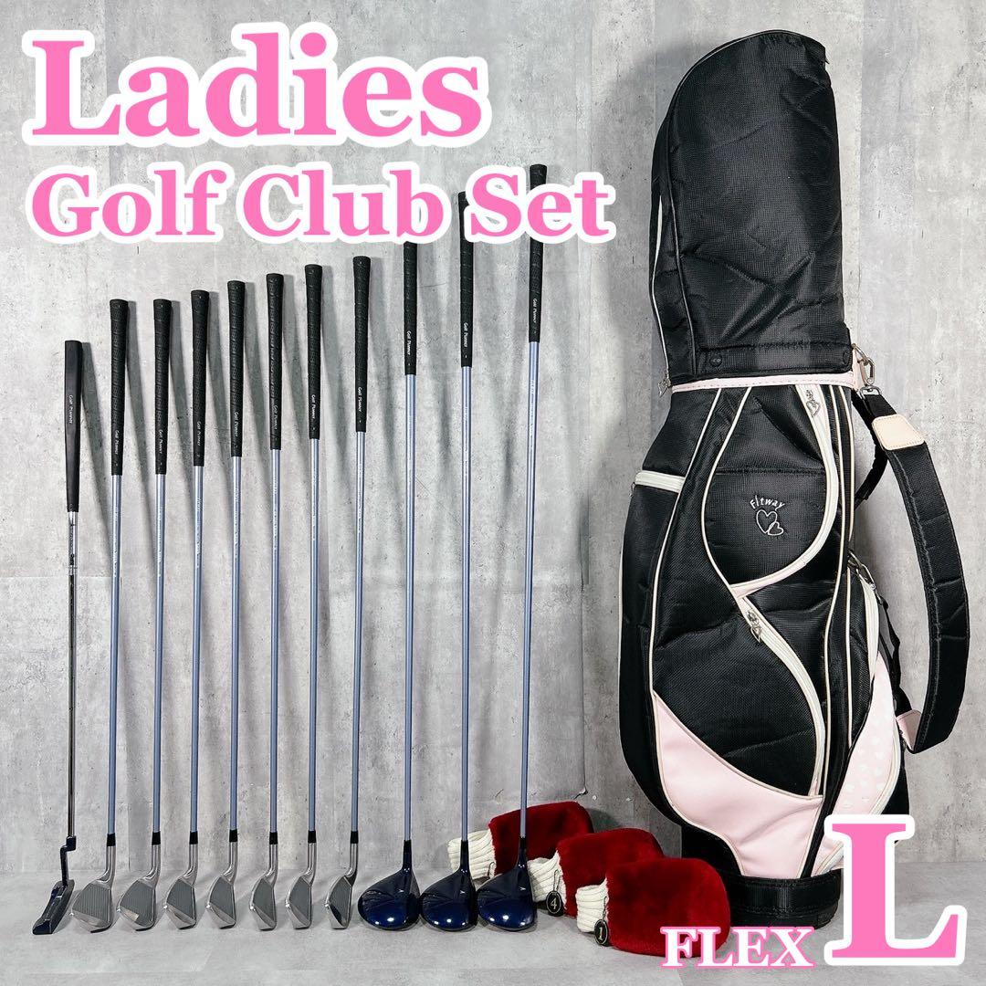T136 FITWAY ゴルフクラブ レディース フルセット 12点 かわいい