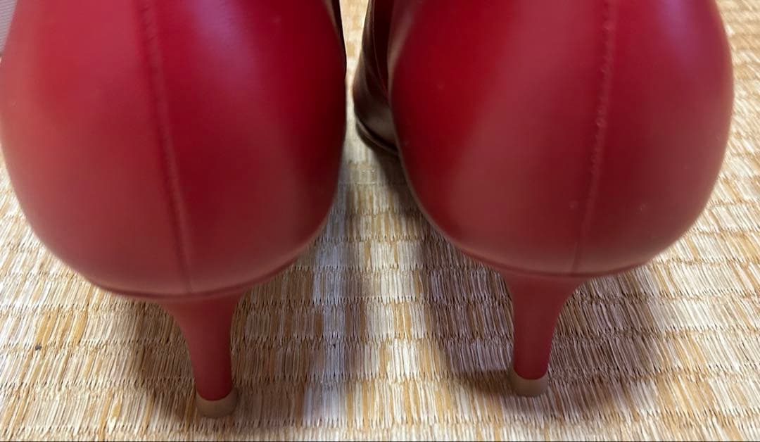 Gianvito Rossi レッド ポインテッドトゥブーツ