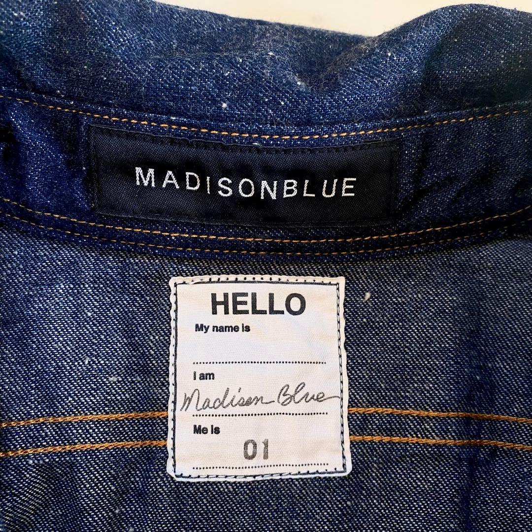 【タグ付き＊未使用品】マディソンブルー　ハンプトンデニムシャツ　サイズ01