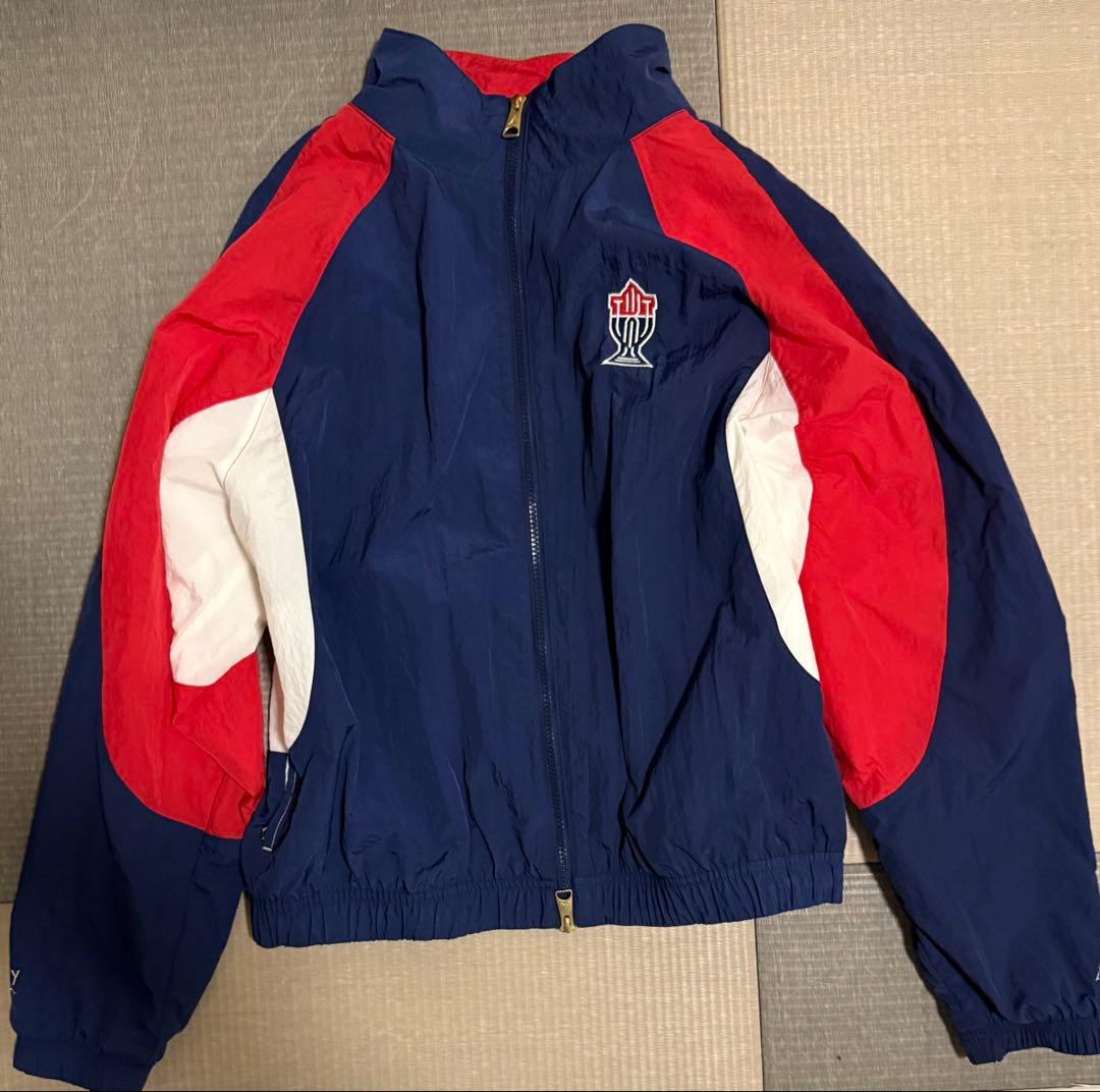 JORDAN トロフィールーム　ナイロンジャケット ネイビー/レッド