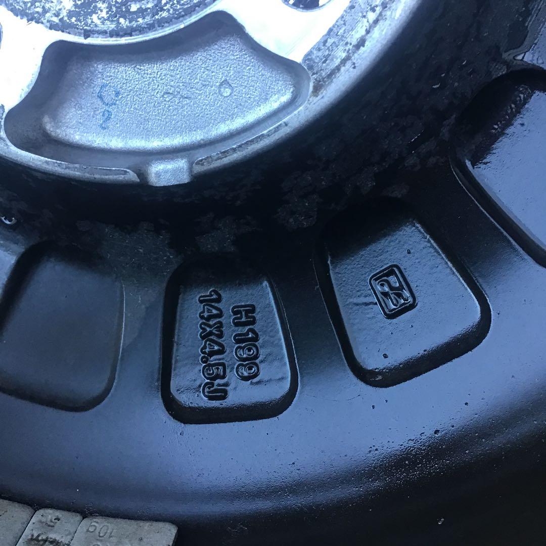 ワーク レッドスレッド 14インチ タイヤ付