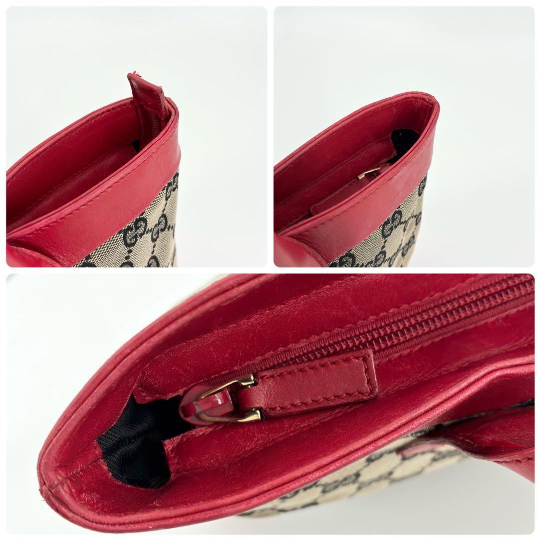 美品　GUCCI　グッチ　GGキャンバス　トートバッグ　ワンショルダー