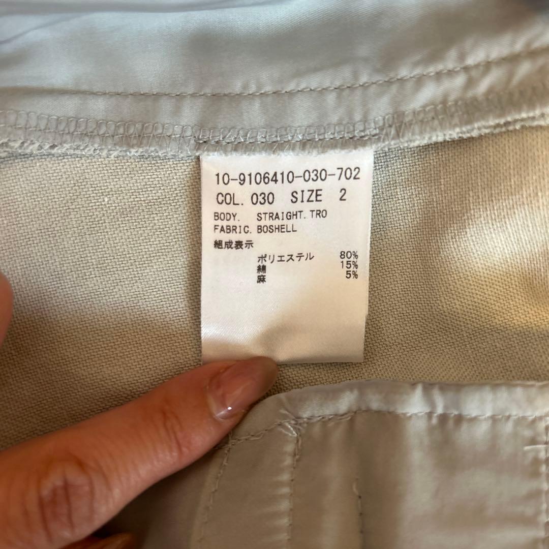 theory セオリー　グレージュ　サマーパンツスーツ