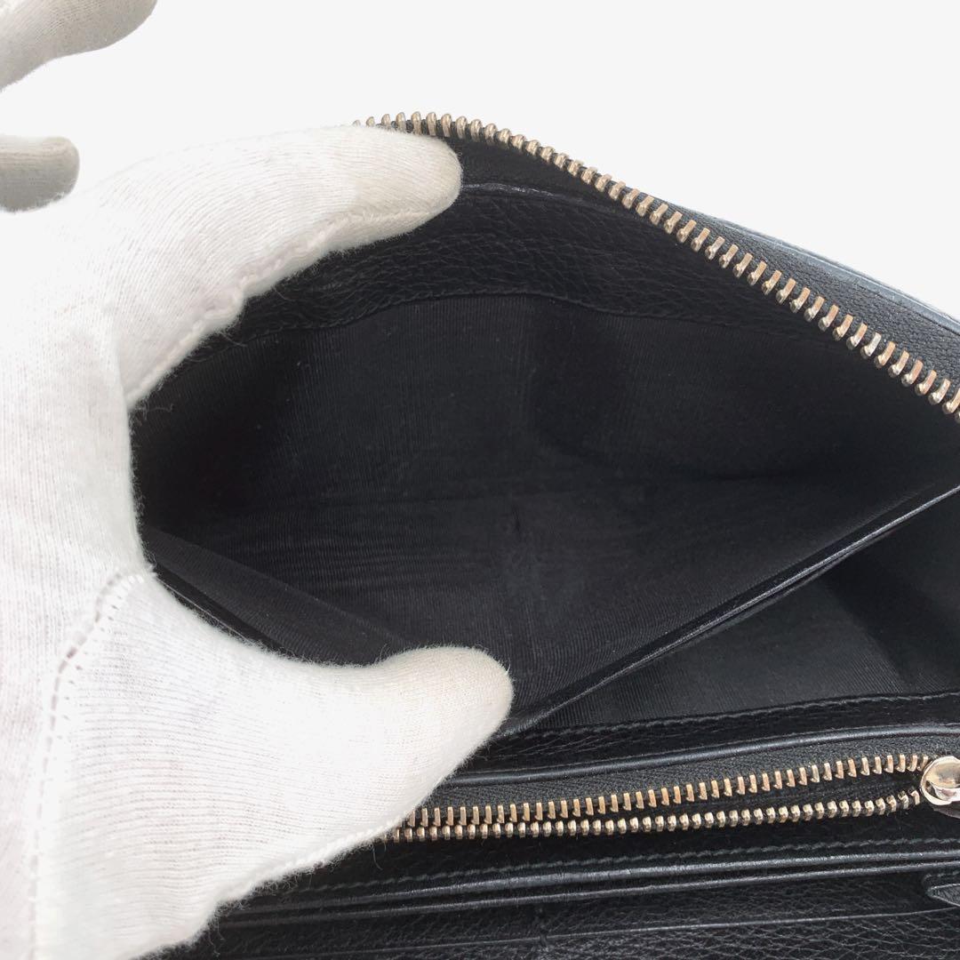 GUCCI GG ソーホー レザー 長財布 ラウンドジップ ロングウォレット