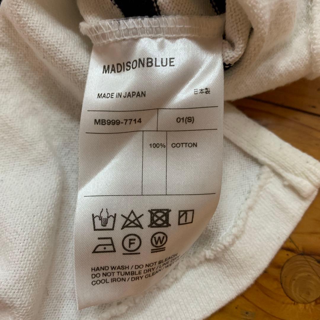 【MADISONBLUE 】BORDER BOAT NECK