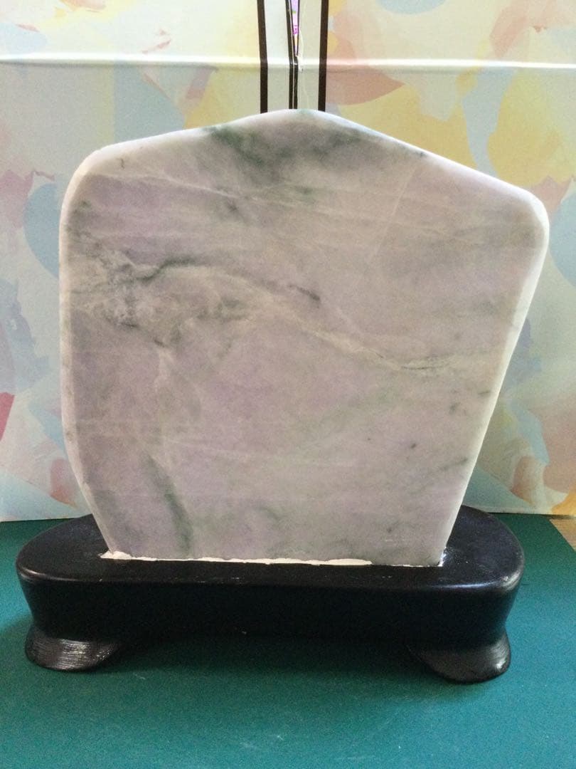 糸魚川翡翠ラベンダー原石　高透過　極上品　約1.4Kg 水晶　観賞石