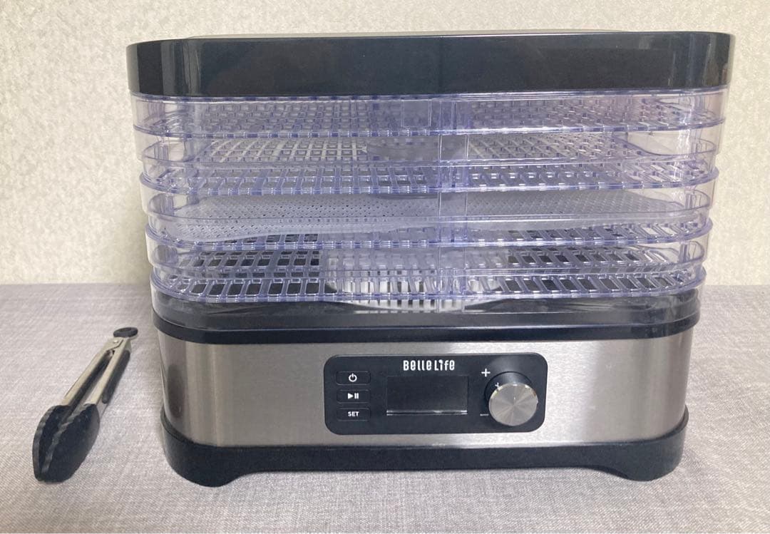 美品 良品 フードドライヤー BLF-400LCD ブラックBellelife