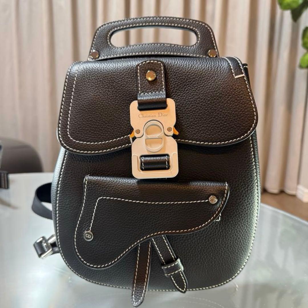 【美品】クリスチャンディオール GALLOP スリングバッグ ブラック