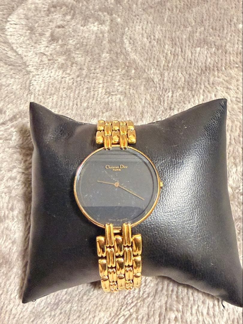 Christian Dior ゴールド アナログ腕時計