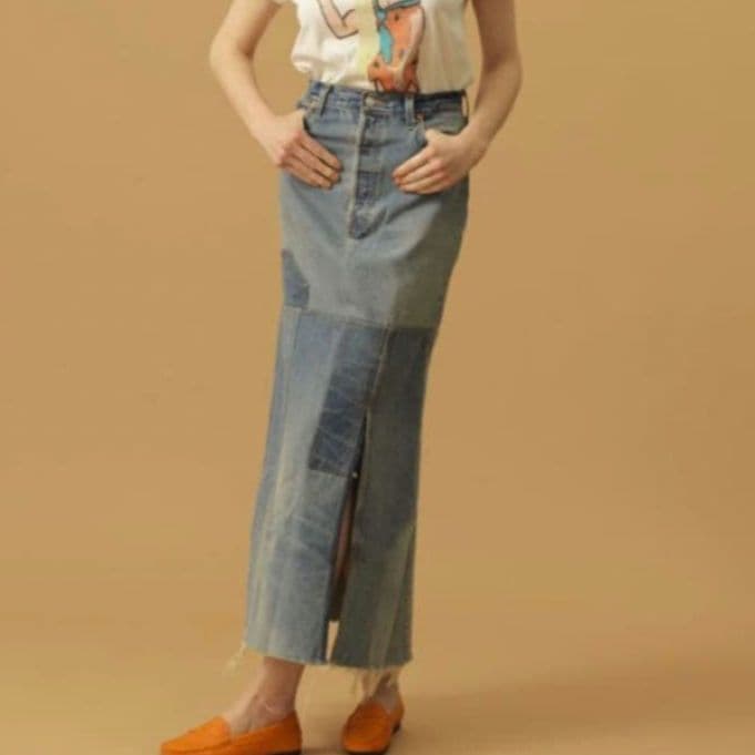 RE/DONE Levi's　リメイク　デニムスカート 　ロング　25　USA製