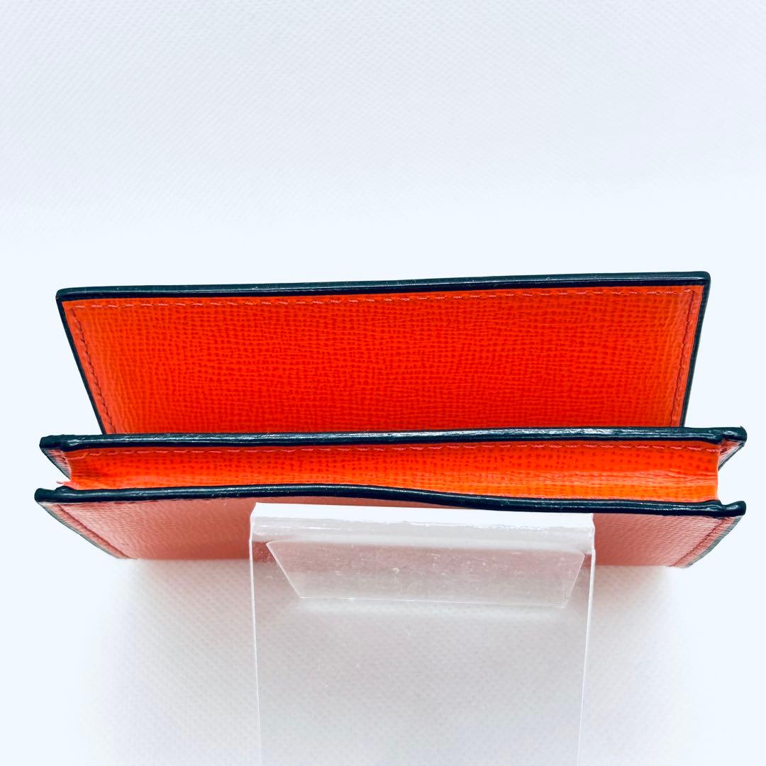 Valextra ヴァレクストラ 名刺入れ カードケース オレンジ