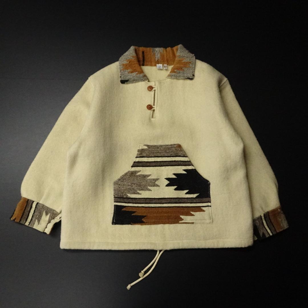 90s エクアドル製 ARTEsanias ブランケットプルオーバー チマヨ柄