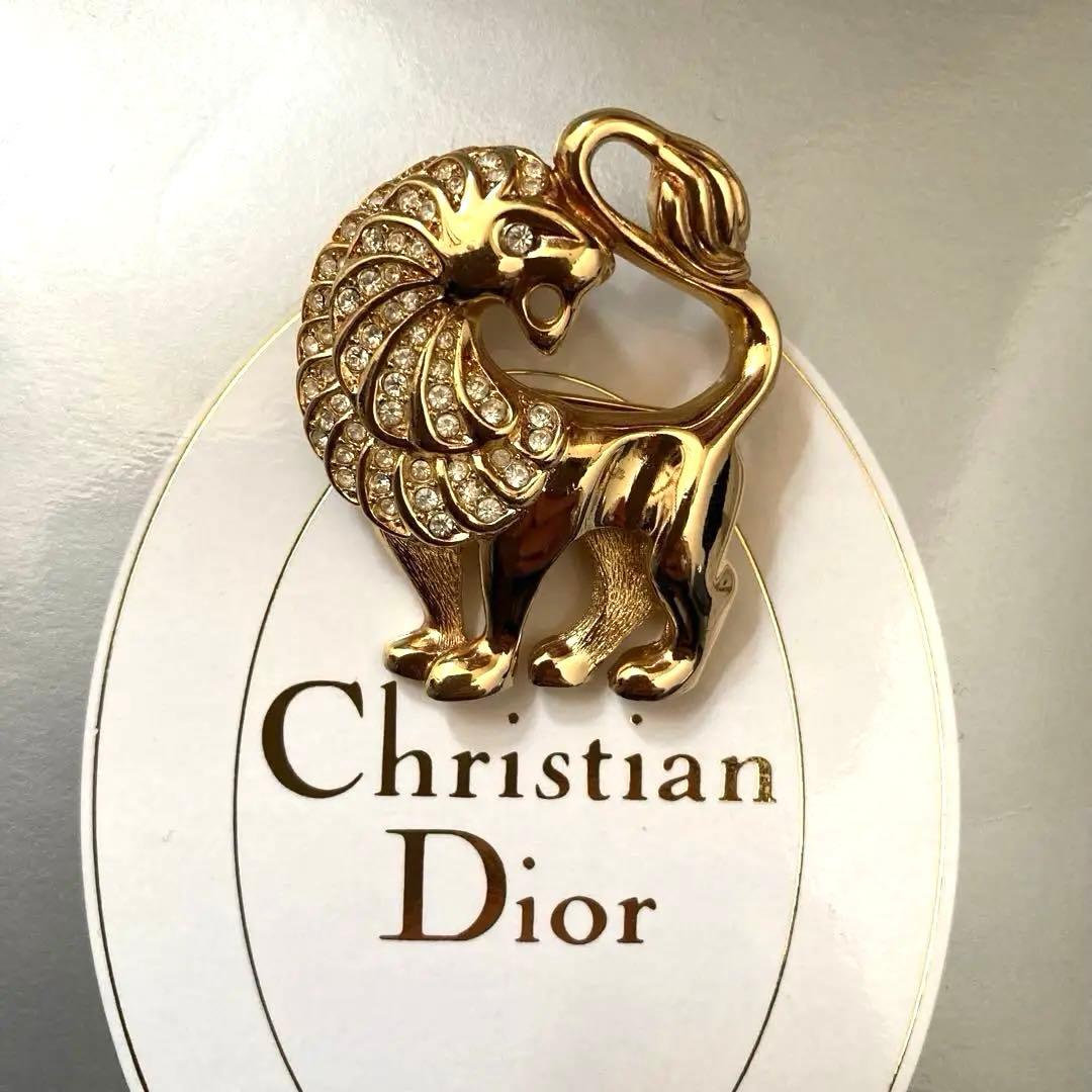 専用◆クリスチャンディオールChristian Diorブローチライオンモチーフ