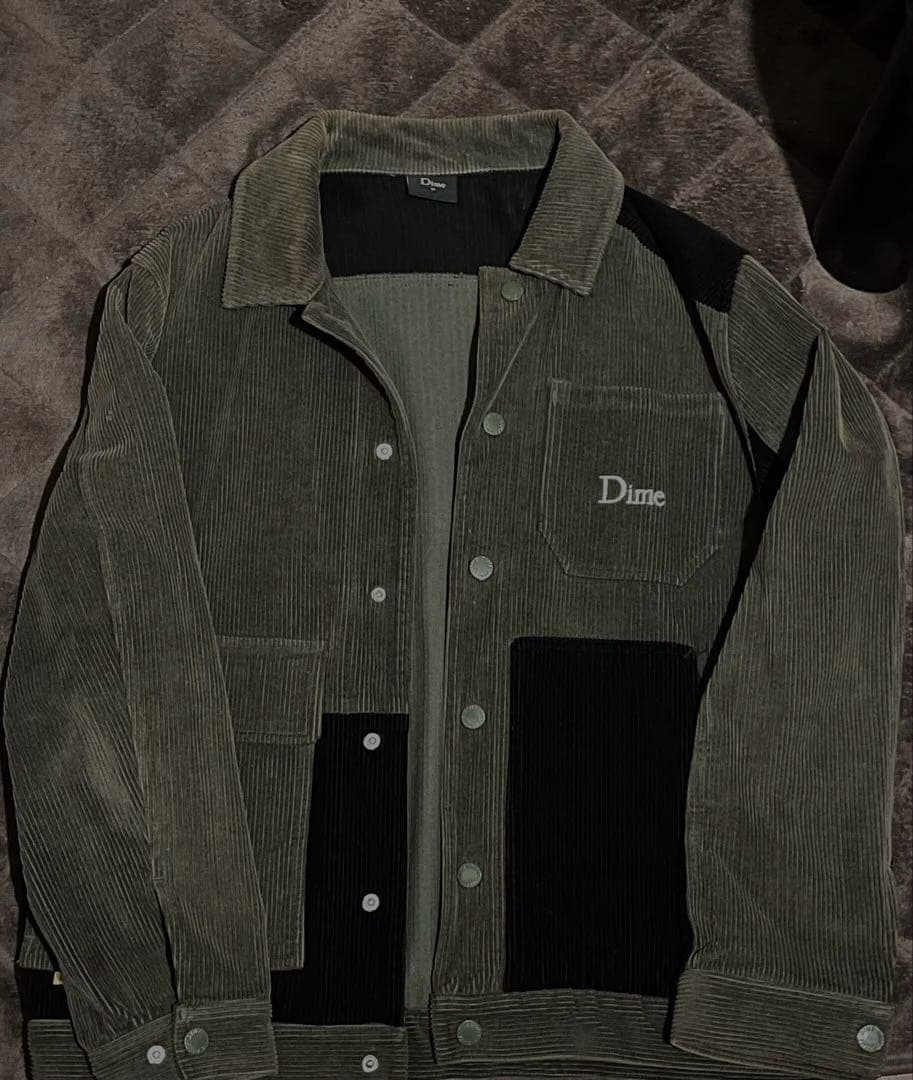 DIME dime ジャケット　ブルゾン　コーデュロイ　緑