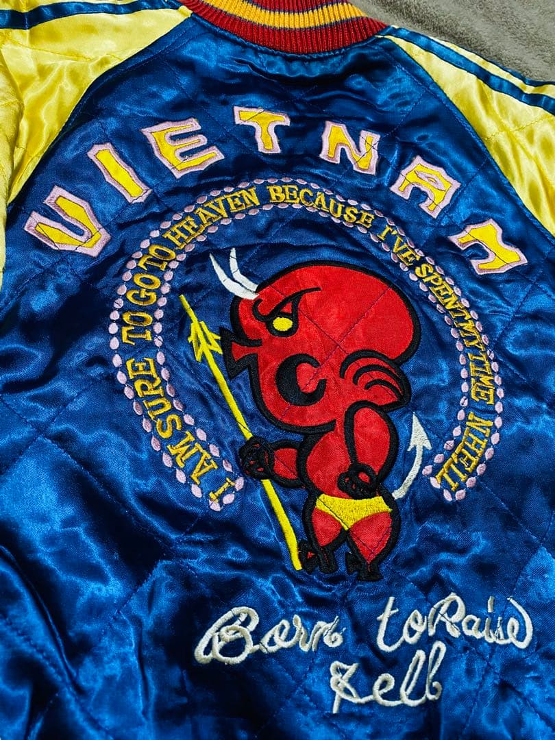 TEDMAN 別珍 ２面用 日本 スカジャン unisex レーヨン ベトジャン