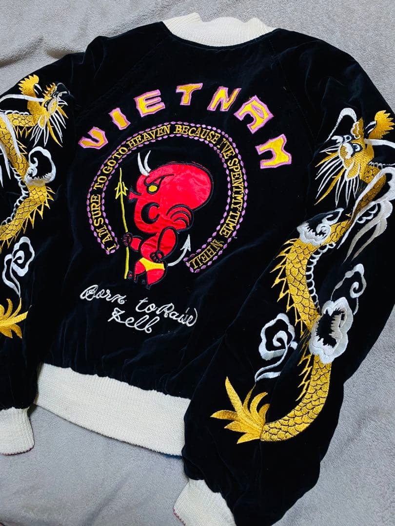 TEDMAN 別珍 ２面用 日本 スカジャン unisex レーヨン ベトジャン