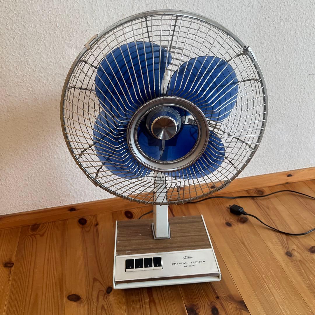 昭和レトロ アンティークTOSHIBA 東芝 扇風機 東芝製電源コード交換済み