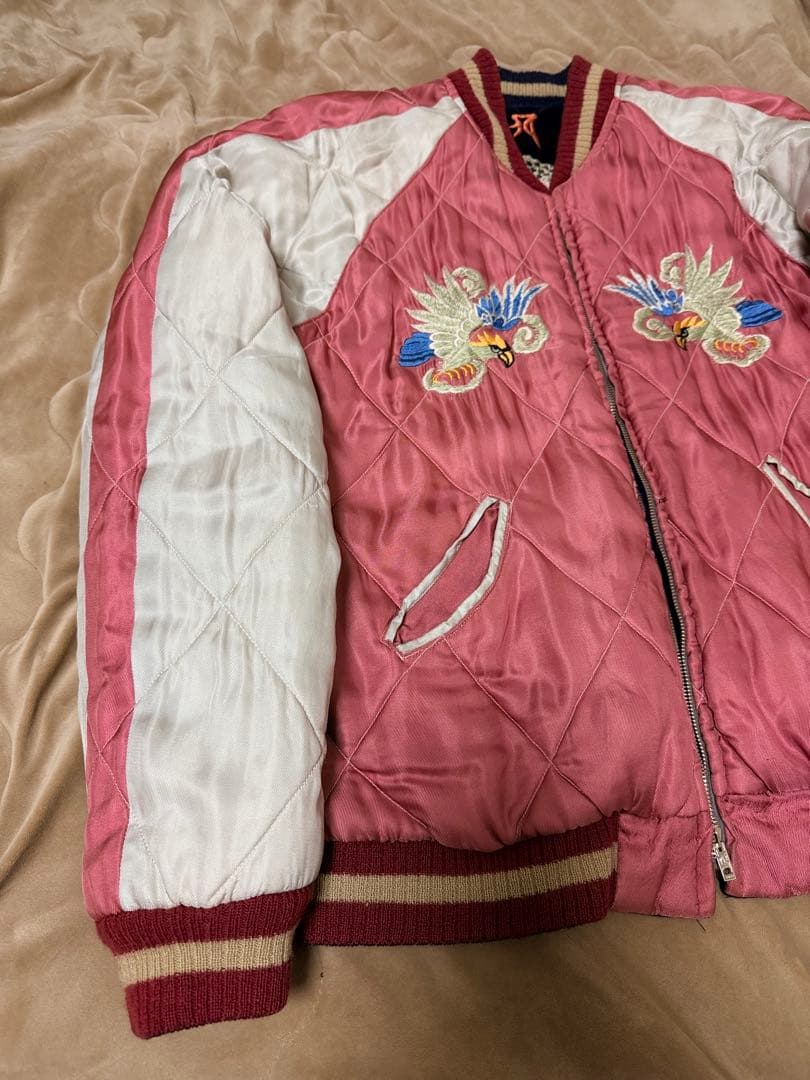 日本製 港商 テーラー東洋 ２面用 別珍 ブッダ 限定スカジャン vintage