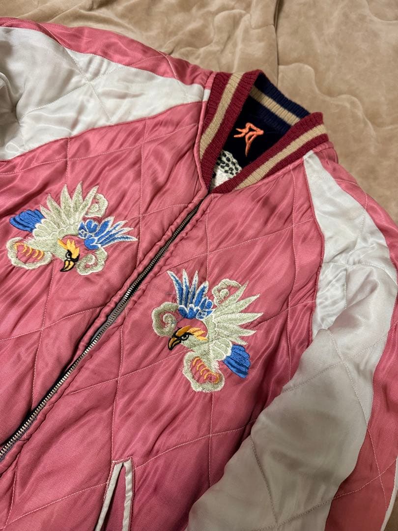 日本製 港商 テーラー東洋 ２面用 別珍 ブッダ 限定スカジャン vintage