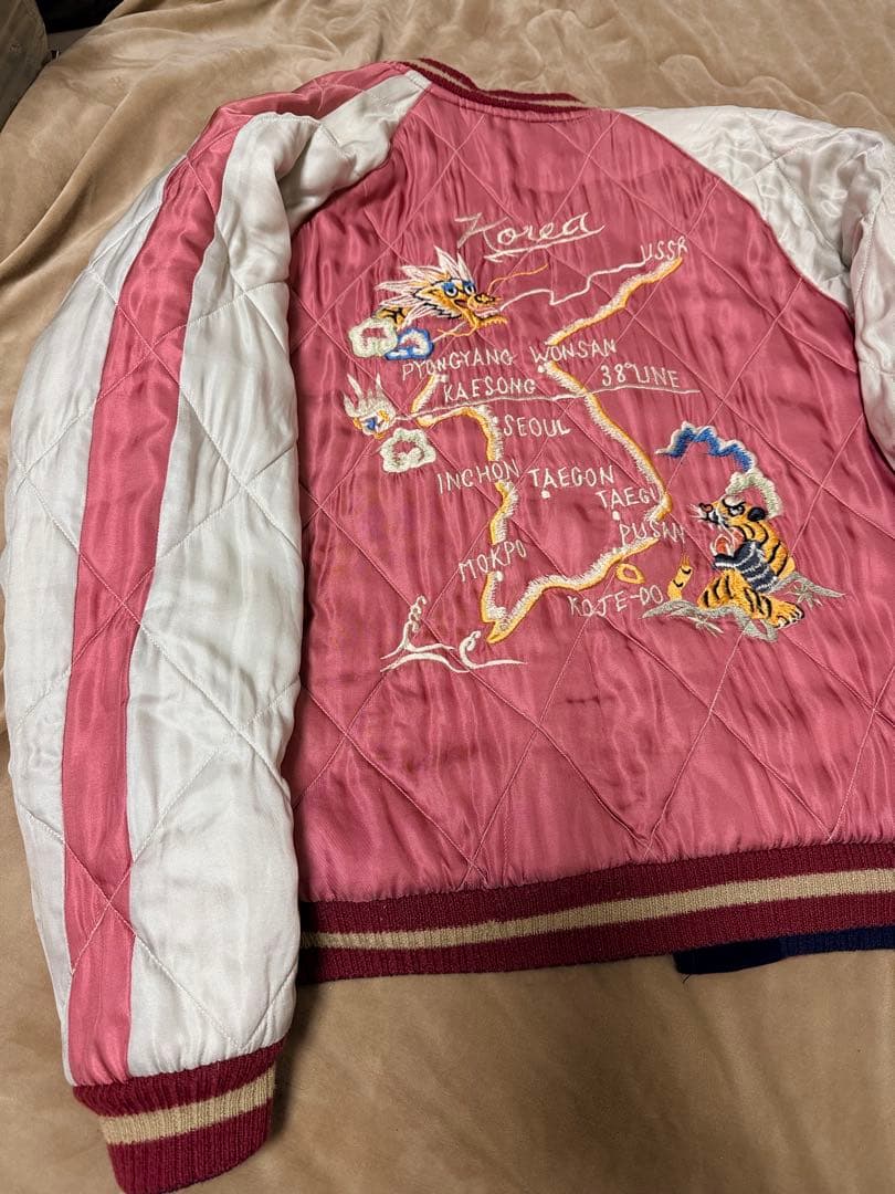 日本製 港商 テーラー東洋 ２面用 別珍 ブッダ 限定スカジャン vintage