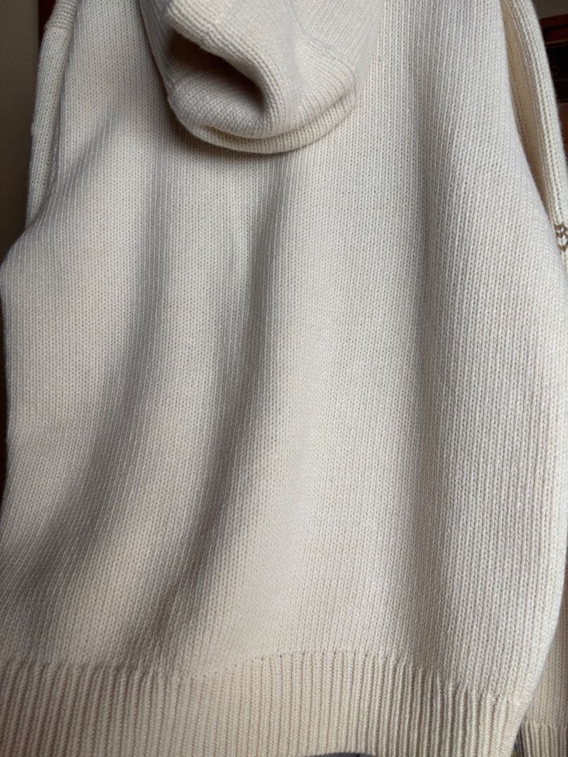 最終値下げ 正規品 鑑定済み Burberry フード付ニットセーター Lサイズ