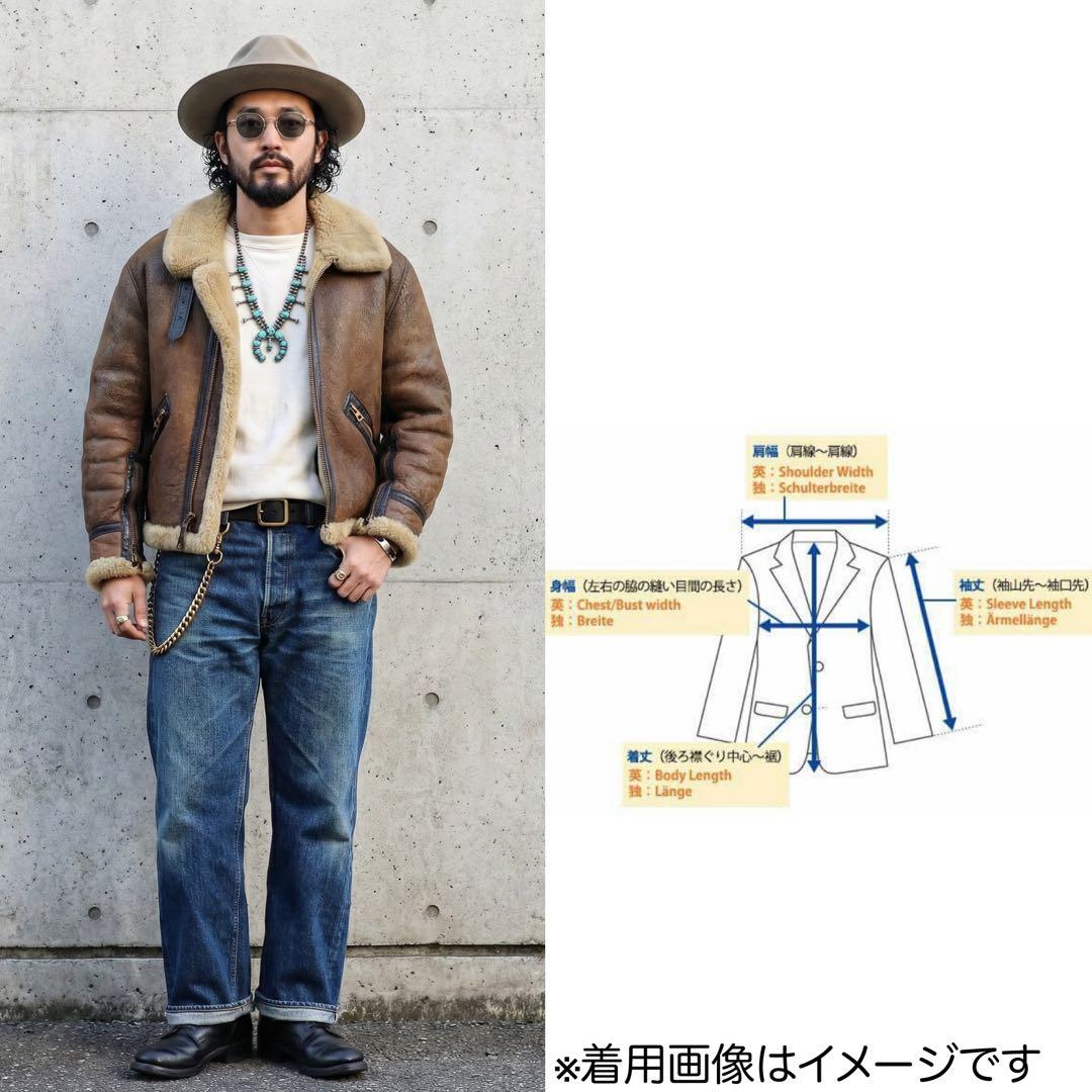 XL★80s★USA製★ゴールデンベア★B9 フライトジャケット★ムートン★40