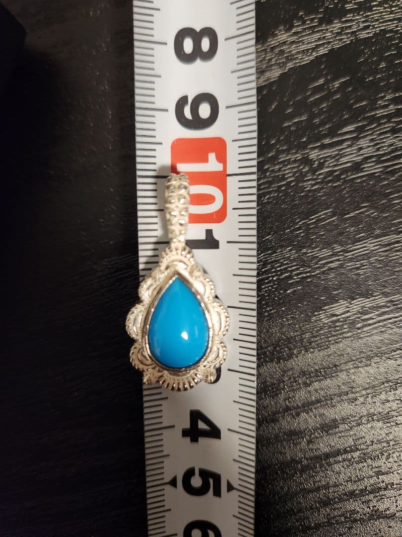 tady&king ネイティブティアドロップペンダントトップSV 大 ターコイズ