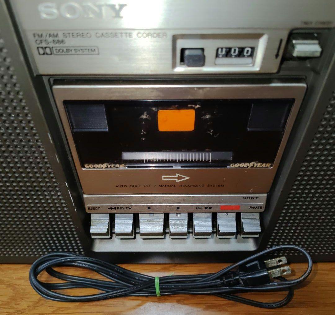 SONY ラジカセ　CFS-686 昭和レトロ 【ジャンク】